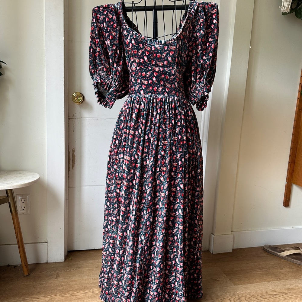 Doen Marin Canterbury velvet dress XXL